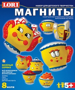 Набор для отливки барельефов - Магниты. Веселый сервиз (Лори, М-001)